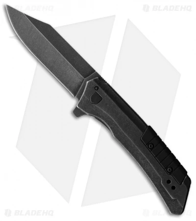 Kershaw Adamant Spring Assisted Knife Black GFN (3.25" Black SW) 1356X -Kershaw Knife Shop Kershaw Adamant AO Black BHQ 137363 jr