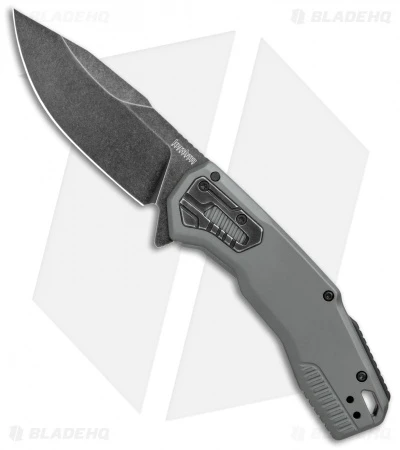 Kershaw Cannonball Assisted Opening Knife Gray PVD Steel (3.5" BlackWash) -Kershaw Knife Shop Kershaw Cannonball Assisted Opening Gray PVD Steel Blackwash 2061 BHQ 120526 jr 2