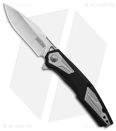 Kershaw Tremolo Spring Assisted Opening Knife Black GFN (3.1" Stonewash) -Kershaw Knife Shop Kershaw Tremolo Spring Assisted Opening Knife Black GFN 3in Stonewash BHQ 120523 td